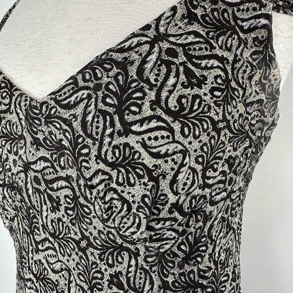 VTG Charter Club Midi Dress Sz 8 Floral V Neck Babydoll Sleeveless Fairy Preppy - Picture 4 of 13